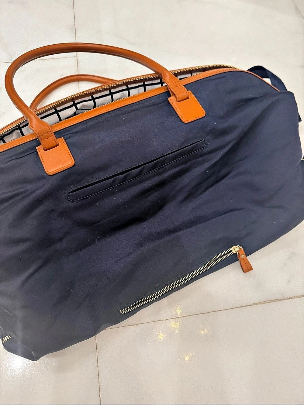 Jemma Birdie 43 Tote Bag Blue & Brown